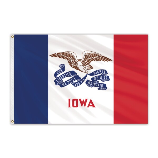 Iowa Outdoor Nylon Flag 12"x18"